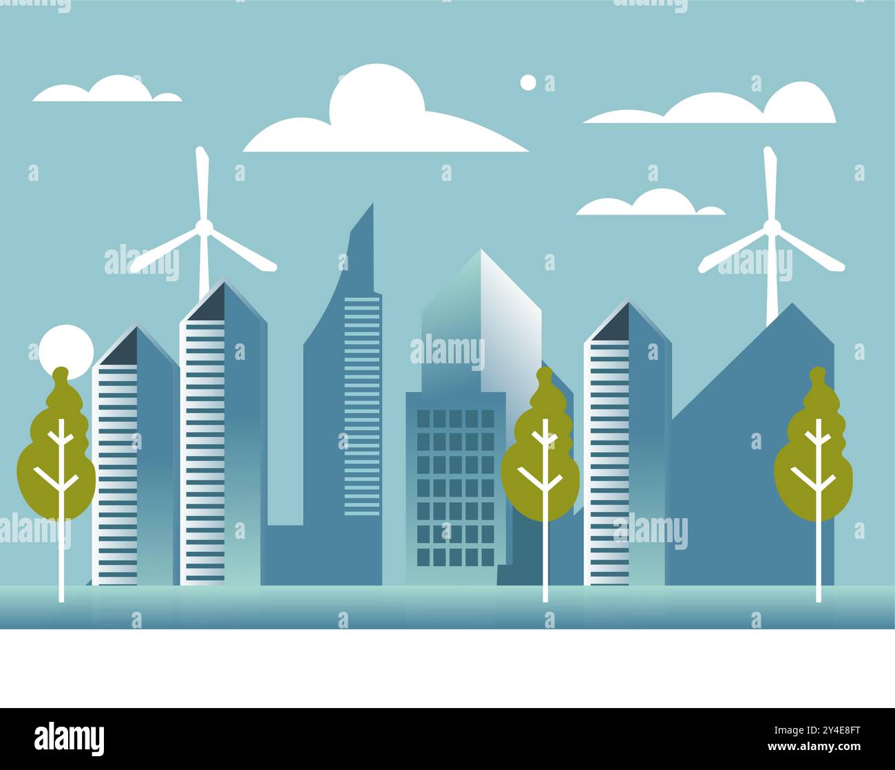 Modern city buildings vector Stock Vector Images - Alamy