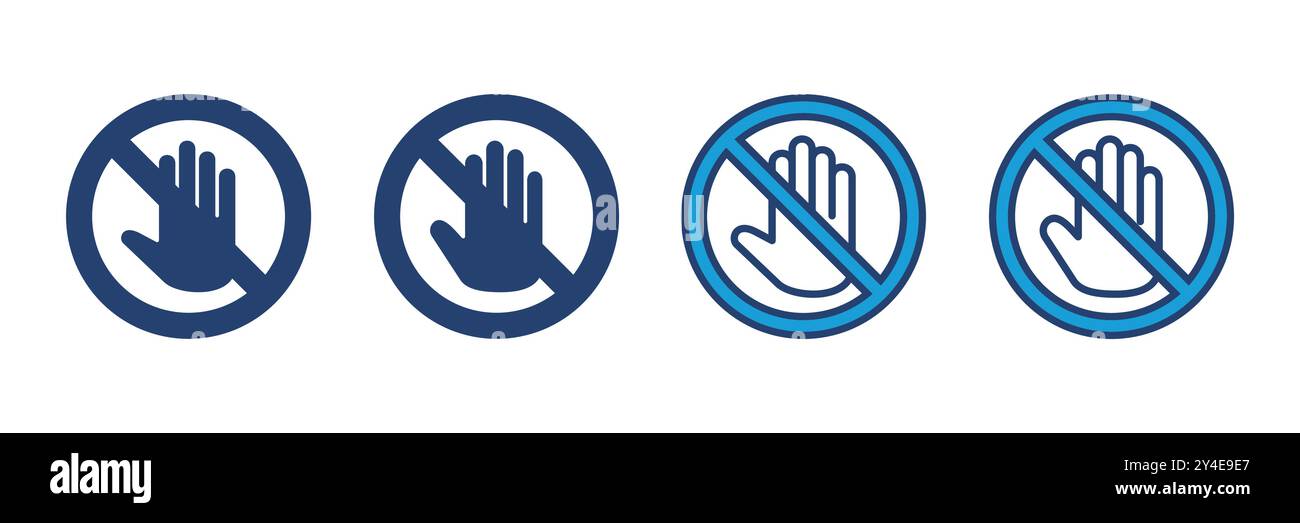 Stop icon vector. stop road sign. hand stop icon vector Stock Vector ...