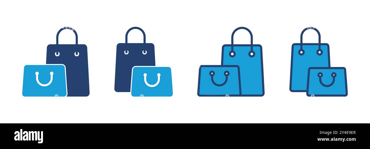 Shopping bag icon vector. shopping icon vector Stock Vector
