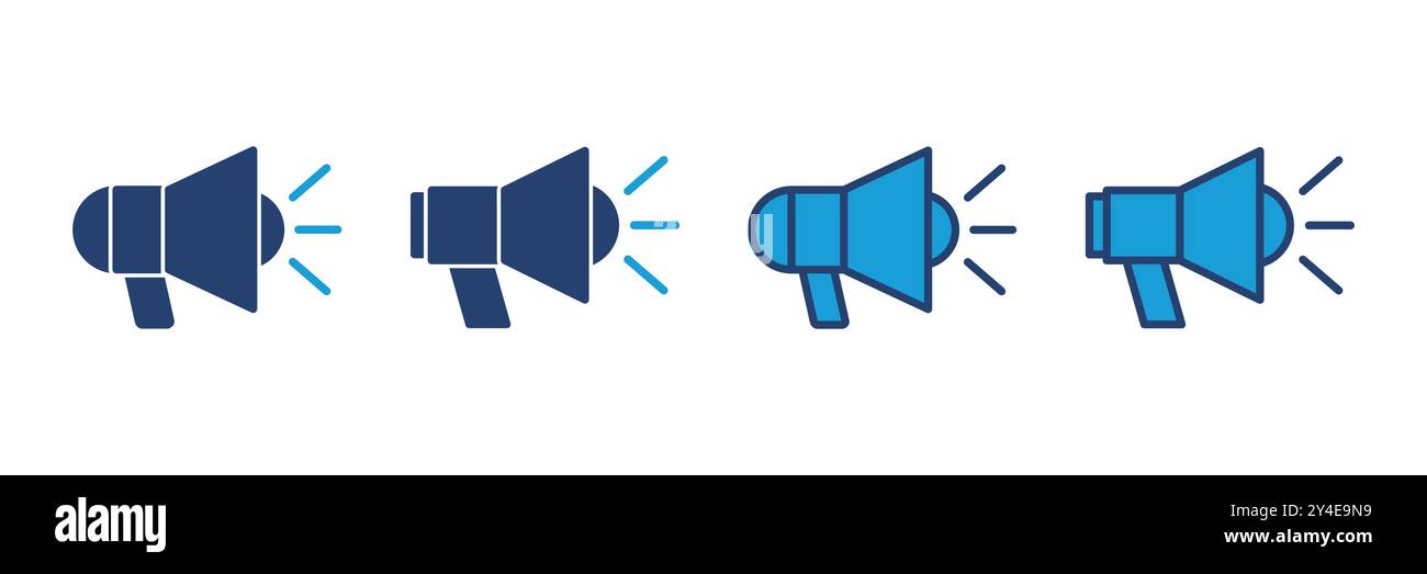 Megaphone icon vector. Loudspeaker icon vector. Stock Vector