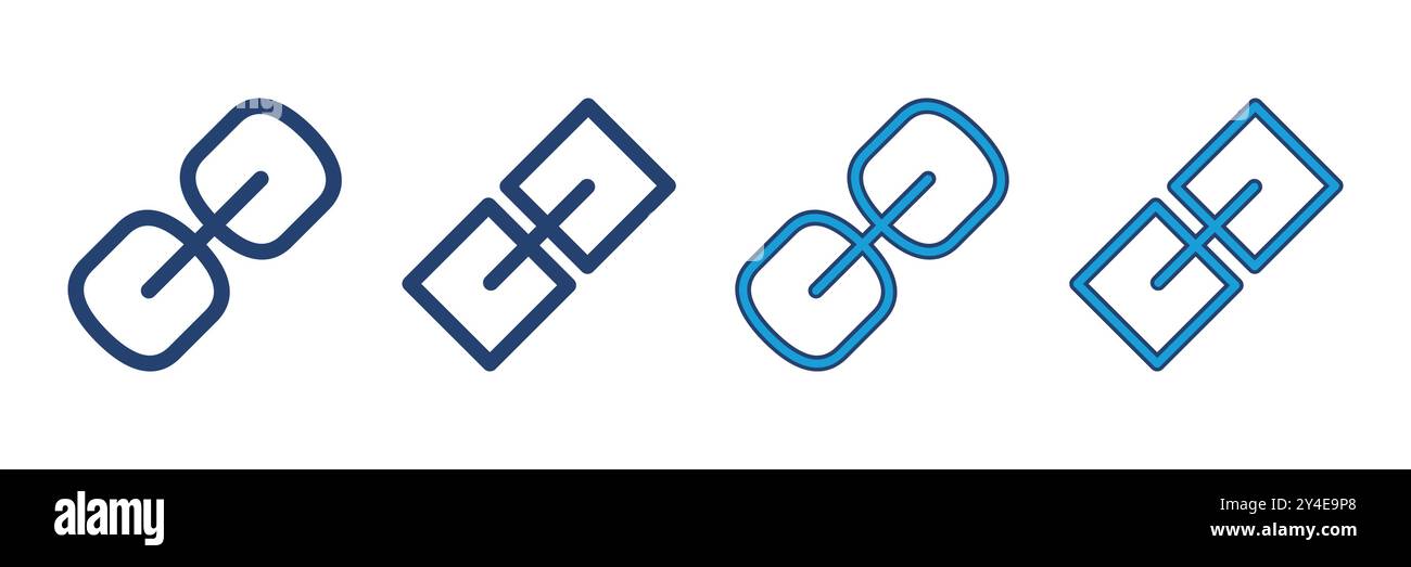Link icon vector. Hyperlink chain symbol. Stock Vector