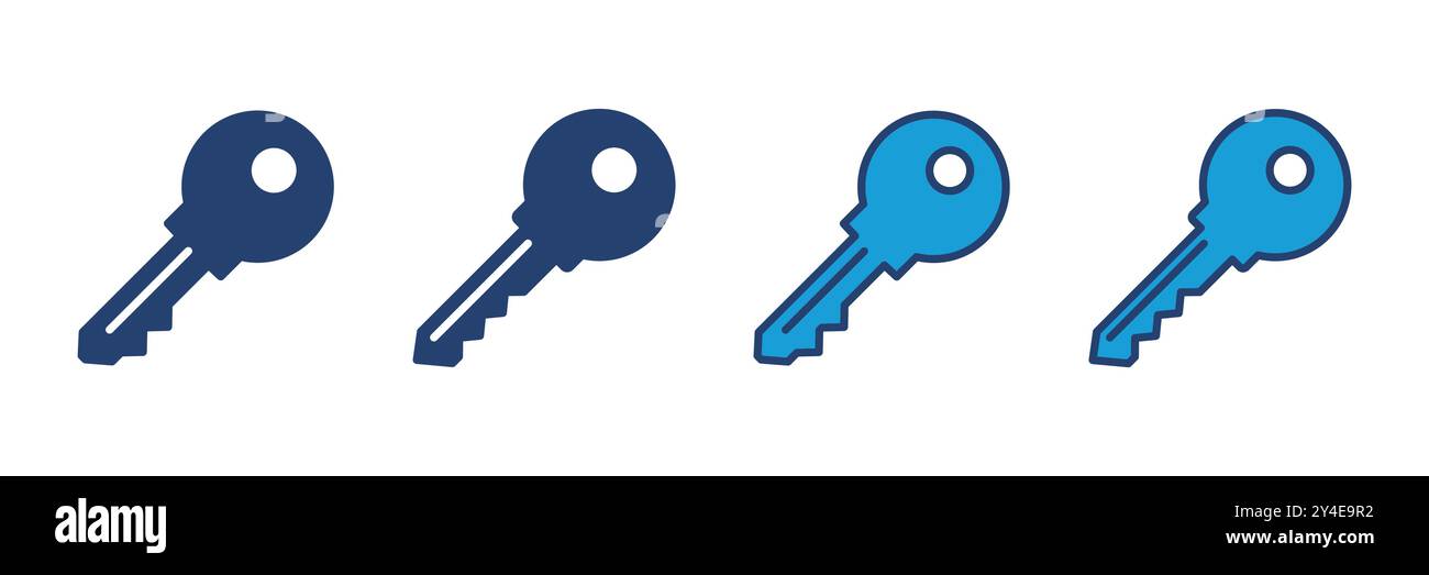 Key icon vector. Key vector icon. Key symbol Stock Vector