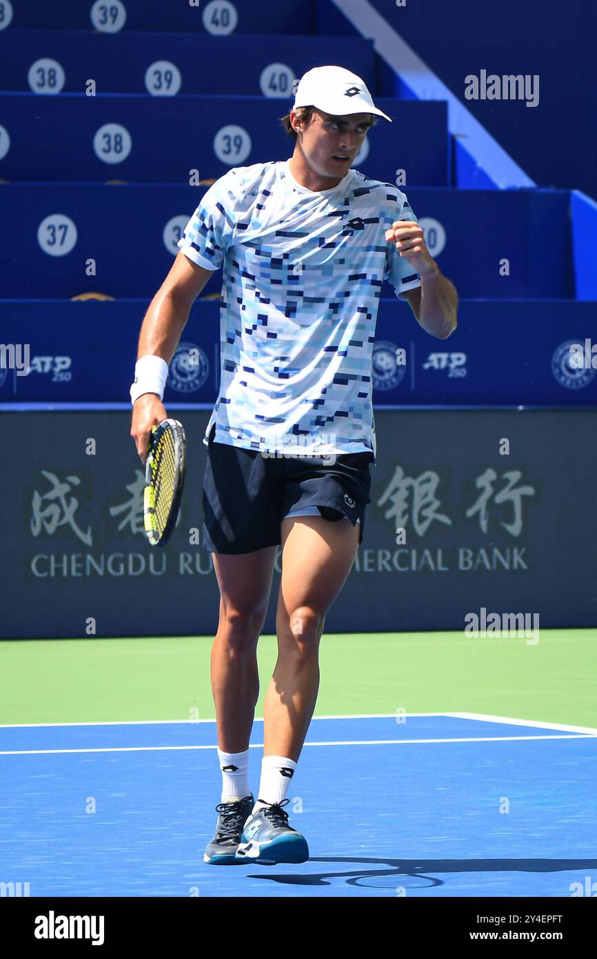 Chengdu, China. 18 September, 2024. Adam WALTON of Australia during the Day 2 of ATP 250 Chengdu Open 2024  at Sichuan International Tennis Centre. Credit: Meng Gao/Alamy Live News Stock Photo