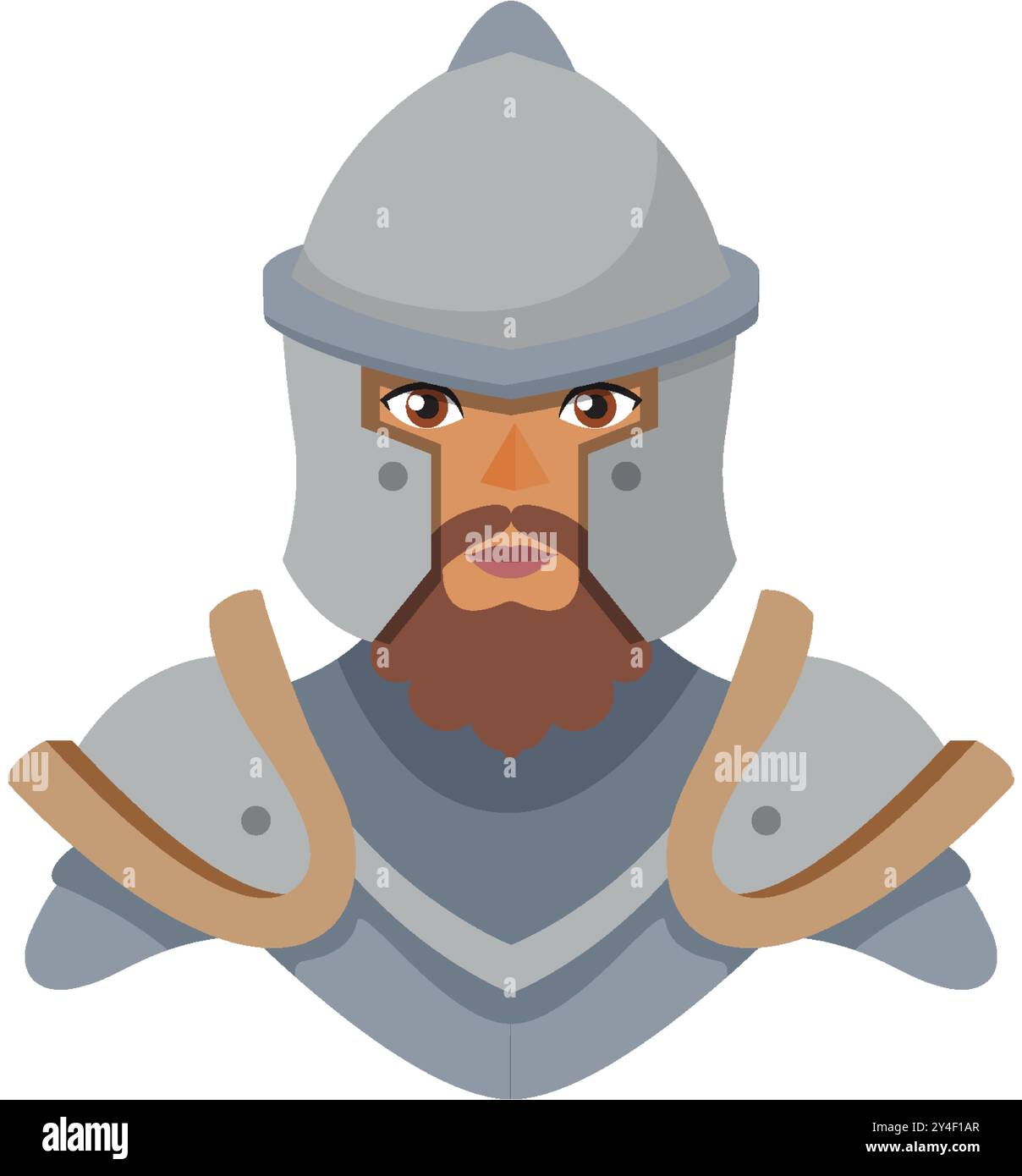 Illustration of a knight in full armor Stock Vector Image & Art - Alamy