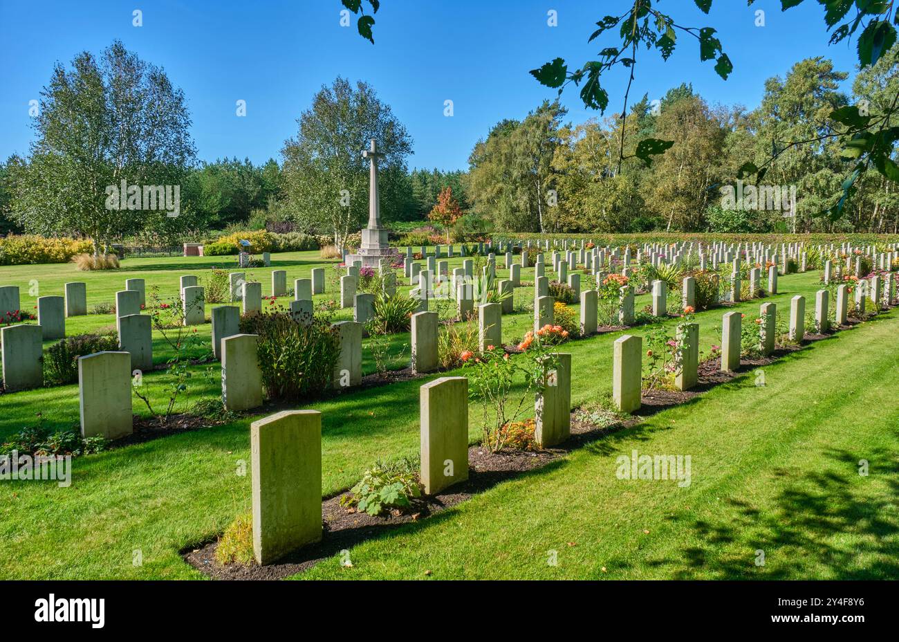 Commonwealth War Graves at Cannock Chase, Staffordshire Stock Photo