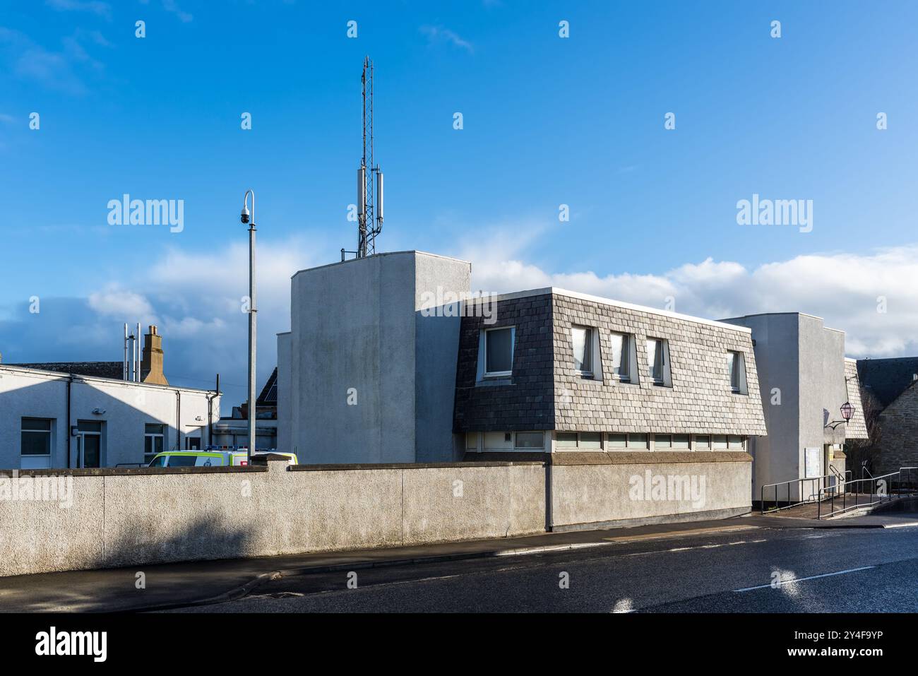 Thurso, Scotland, UK - October 31, 2023: Police Scotland in Thurso, Caithness, Scotland, United Kingdom. Police Service of Scotland is the national po Stock Photo