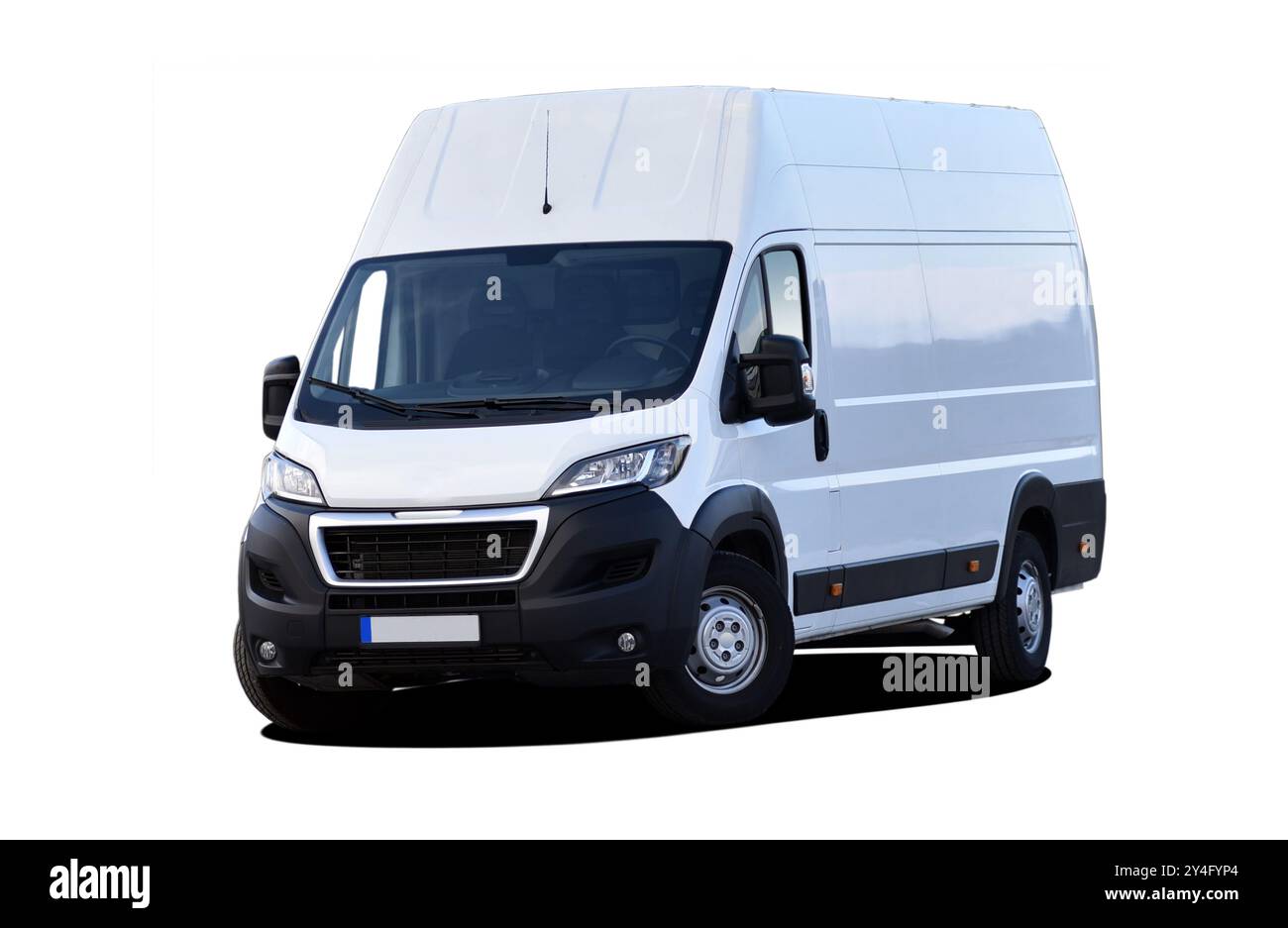 White large delivery van for cargo transport Stock Photo - Alamy
