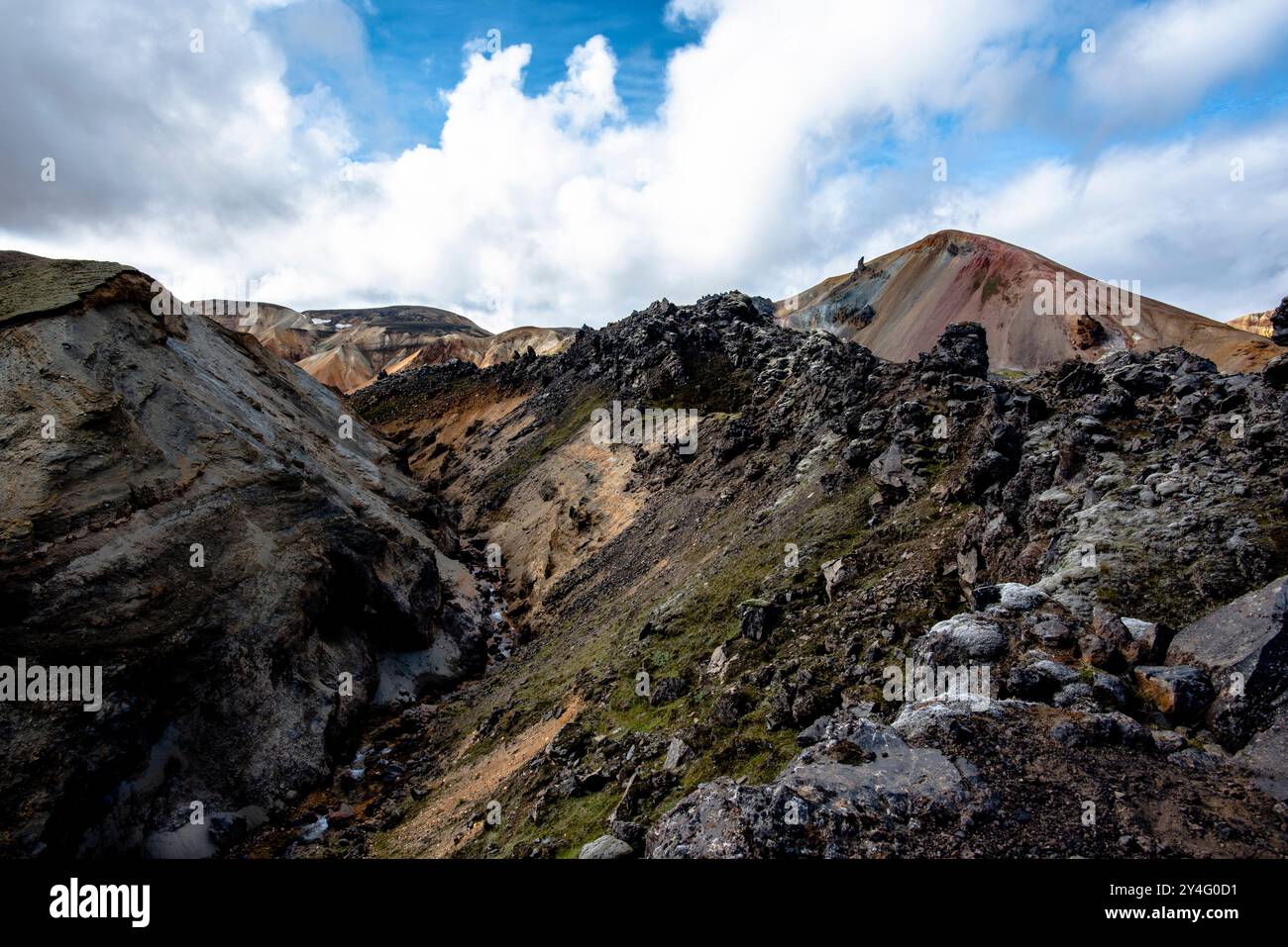 the multicolored rhyolite mountains, vast expanses of lava and hot ...