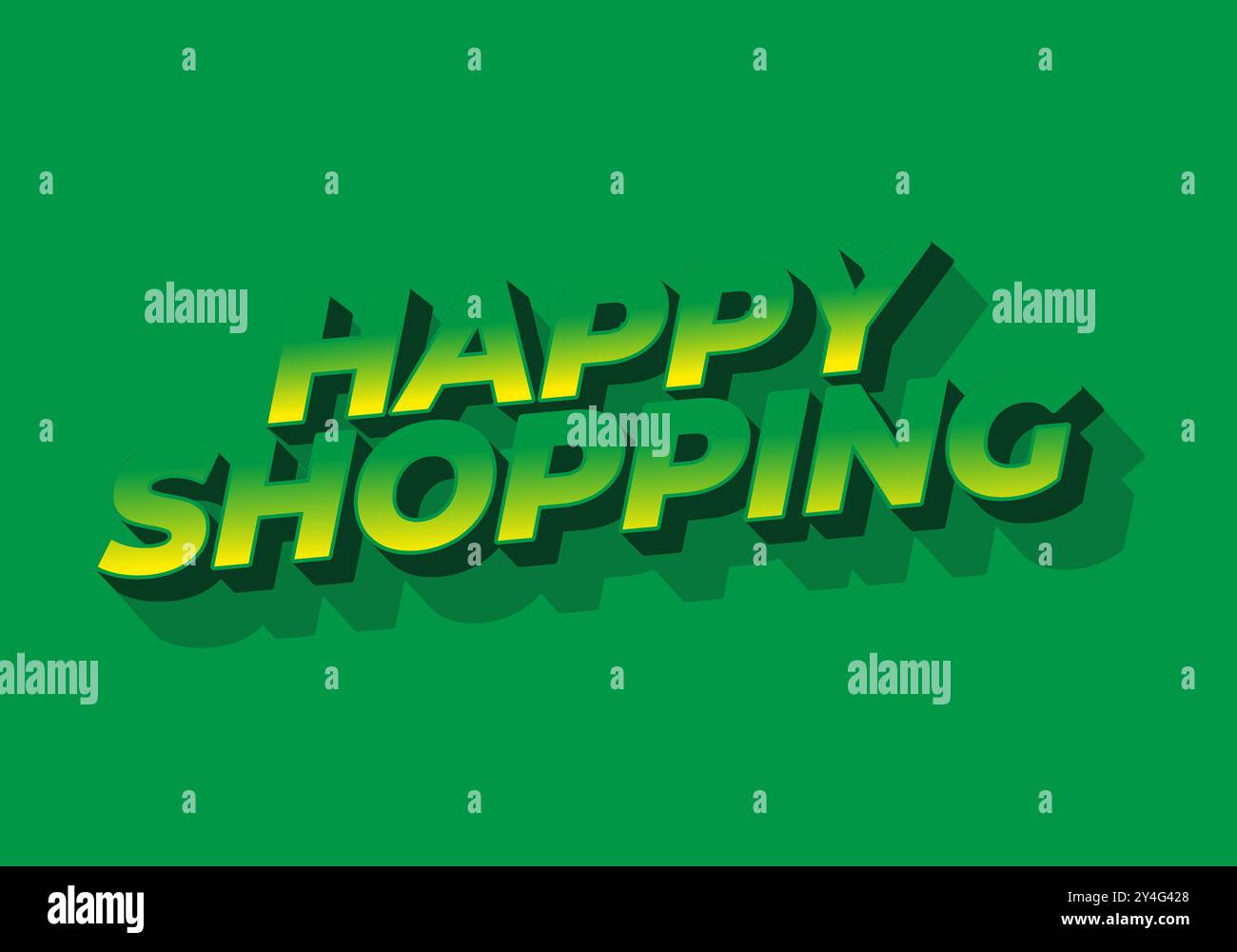 Happy shopping. Text effect design with 3D style and modern colors ...