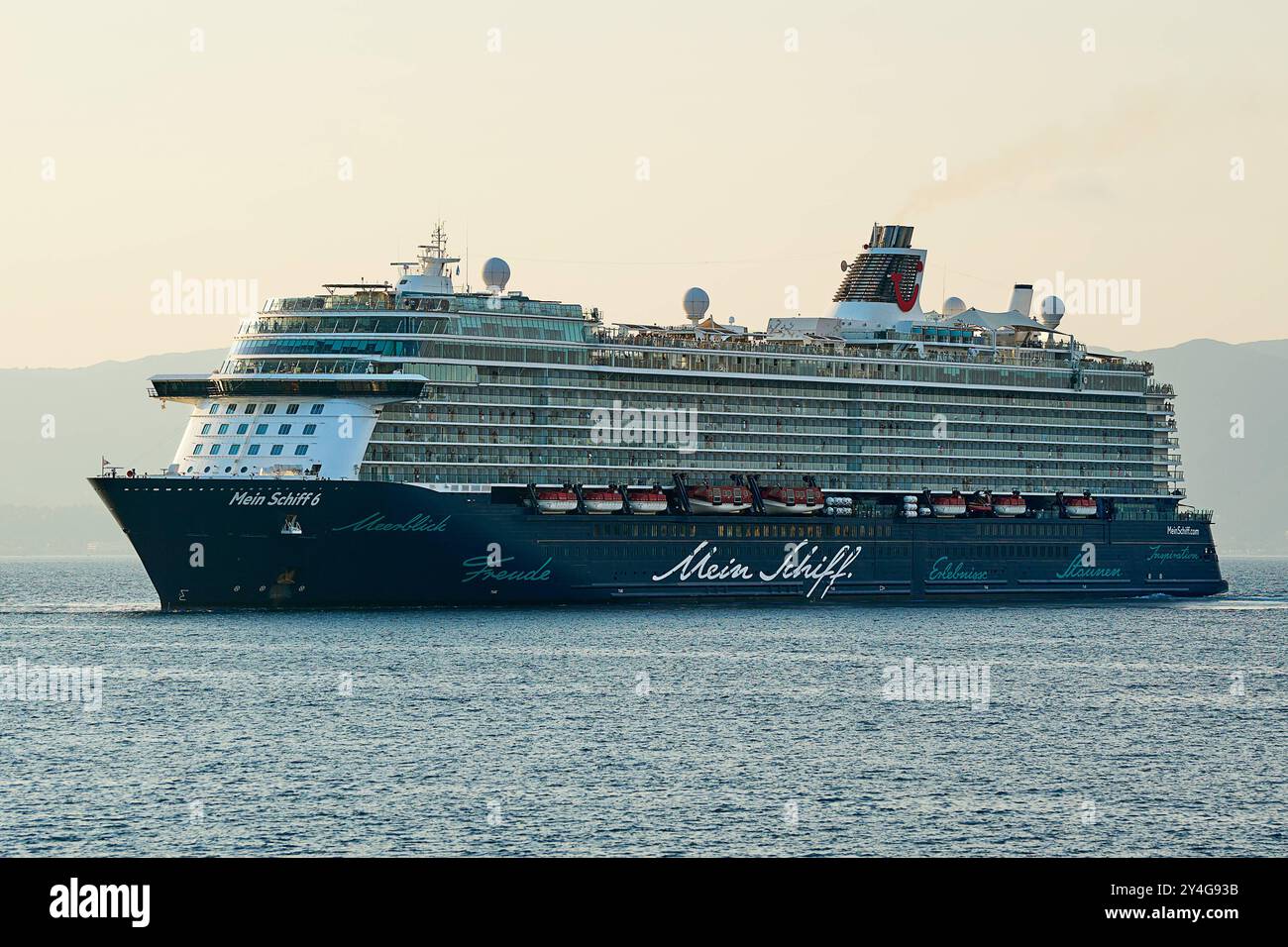  Corfu, Greece - September 4, 2024: The cruise ship Mein Schiff 6 from Illustration 