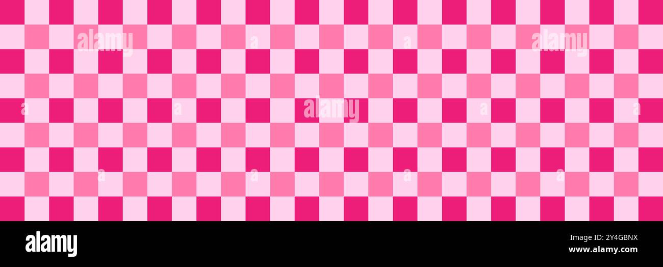Seamless pink checkered pattern with alternating shades of pink squares ...