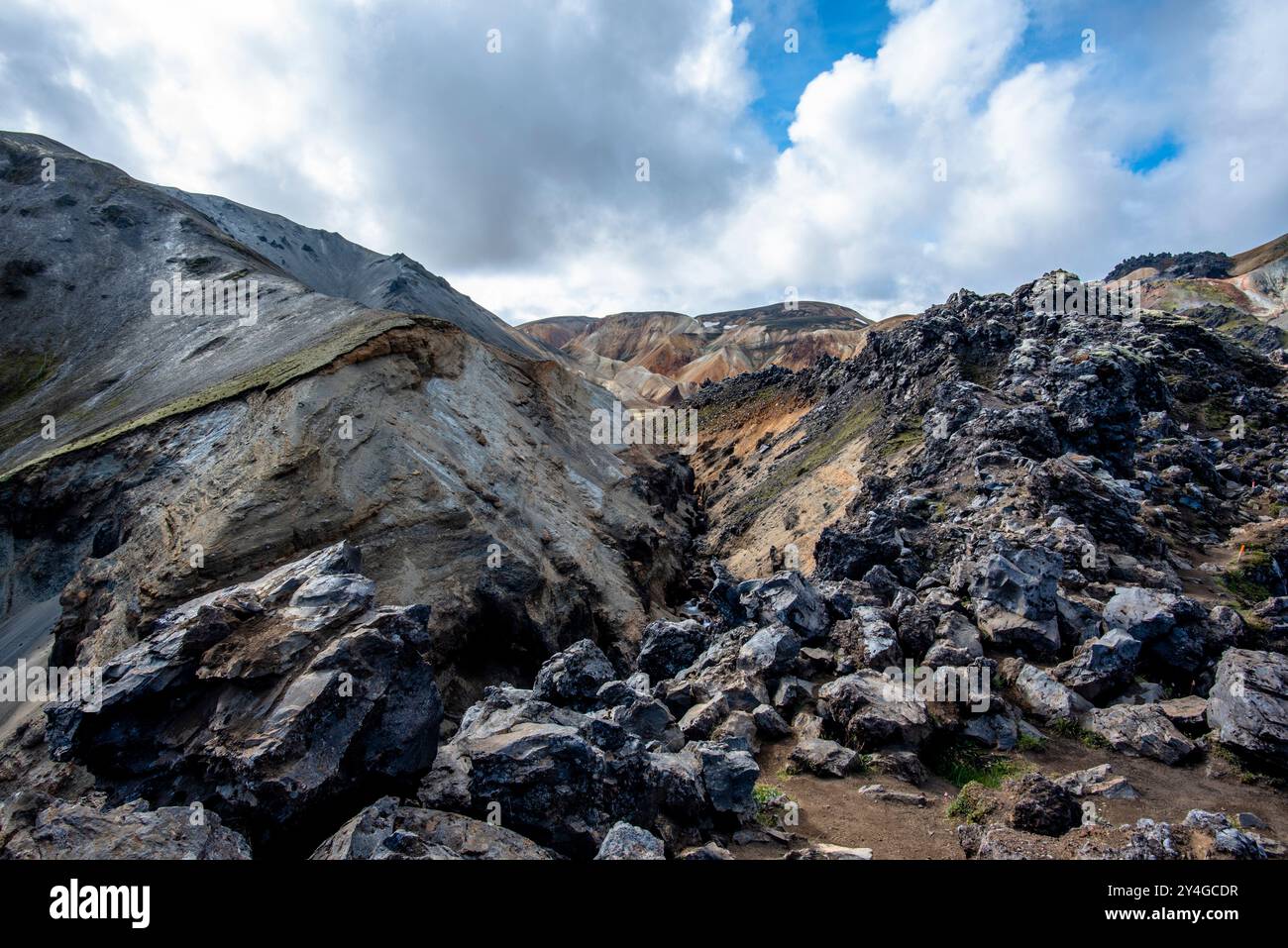 the multicolored rhyolite mountains, vast expanses of lava and hot ...