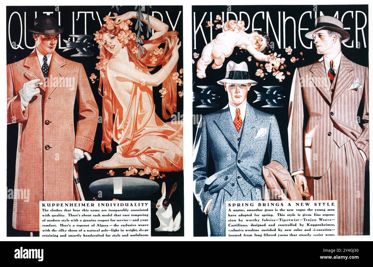Mens 1930s fashion advert hi-res stock photography and images - Alamy