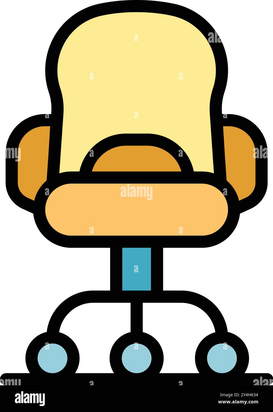 Adjustable armrests office chair Stock Vector Images - Alamy