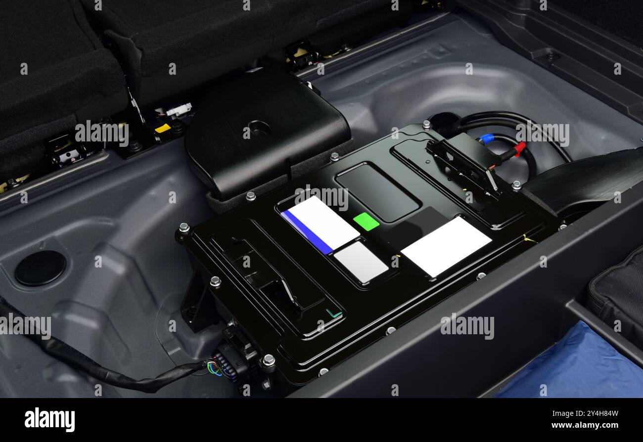 Li-Ion battery in a hybrid car Stock Photo - Alamy