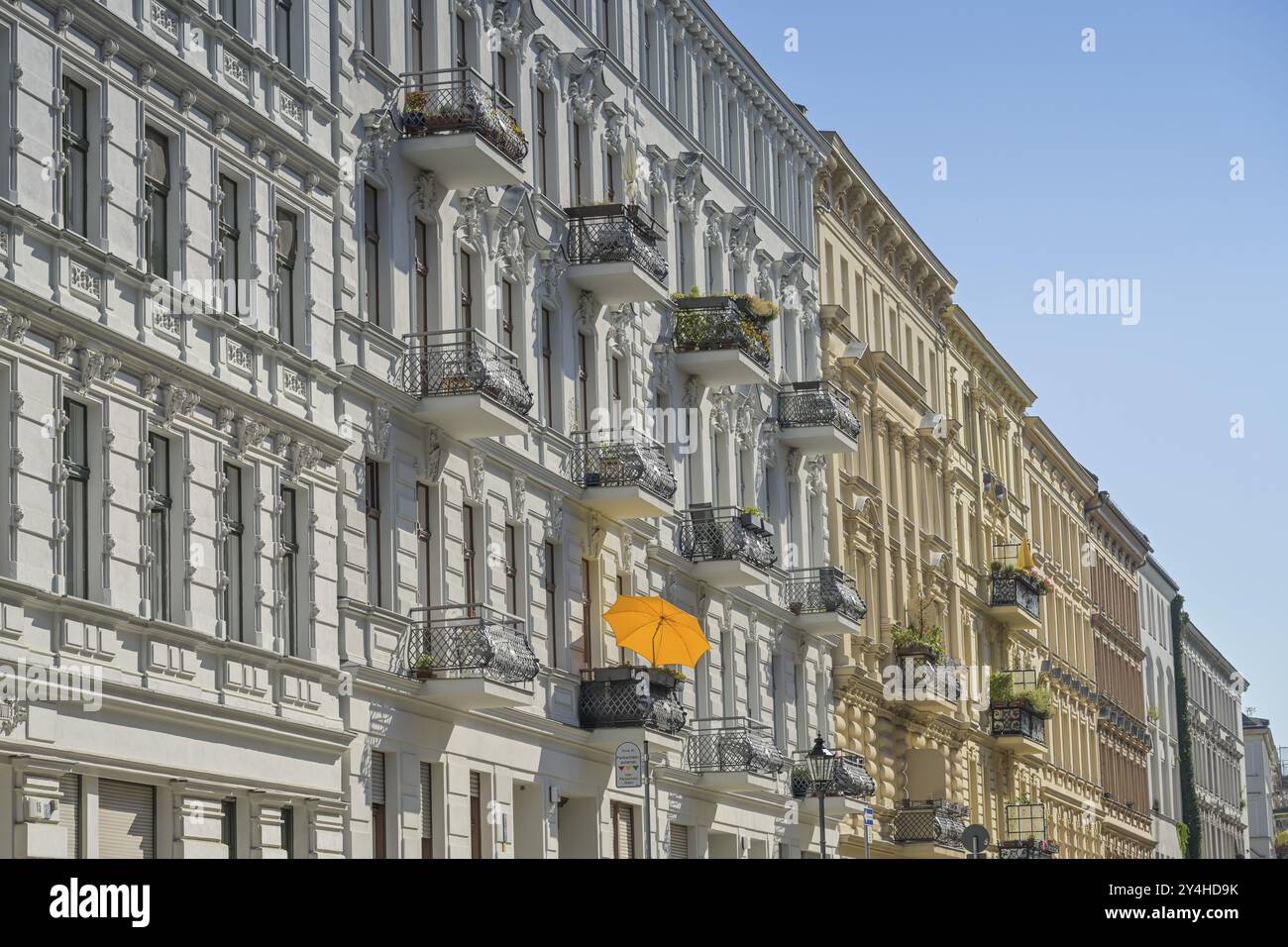 Old buildings, Willibald-Alexis-Strasse, Kreuzberg, Berlin, Germany, Europe Stock Photo