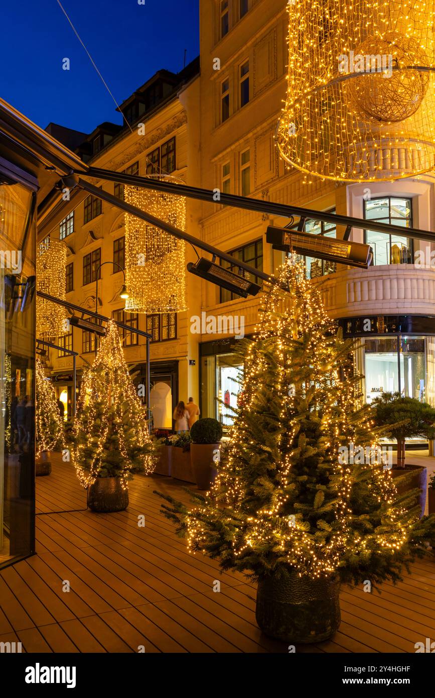 Christmas decorations in downtown, Vienna, Austria Stock Photo Alamy