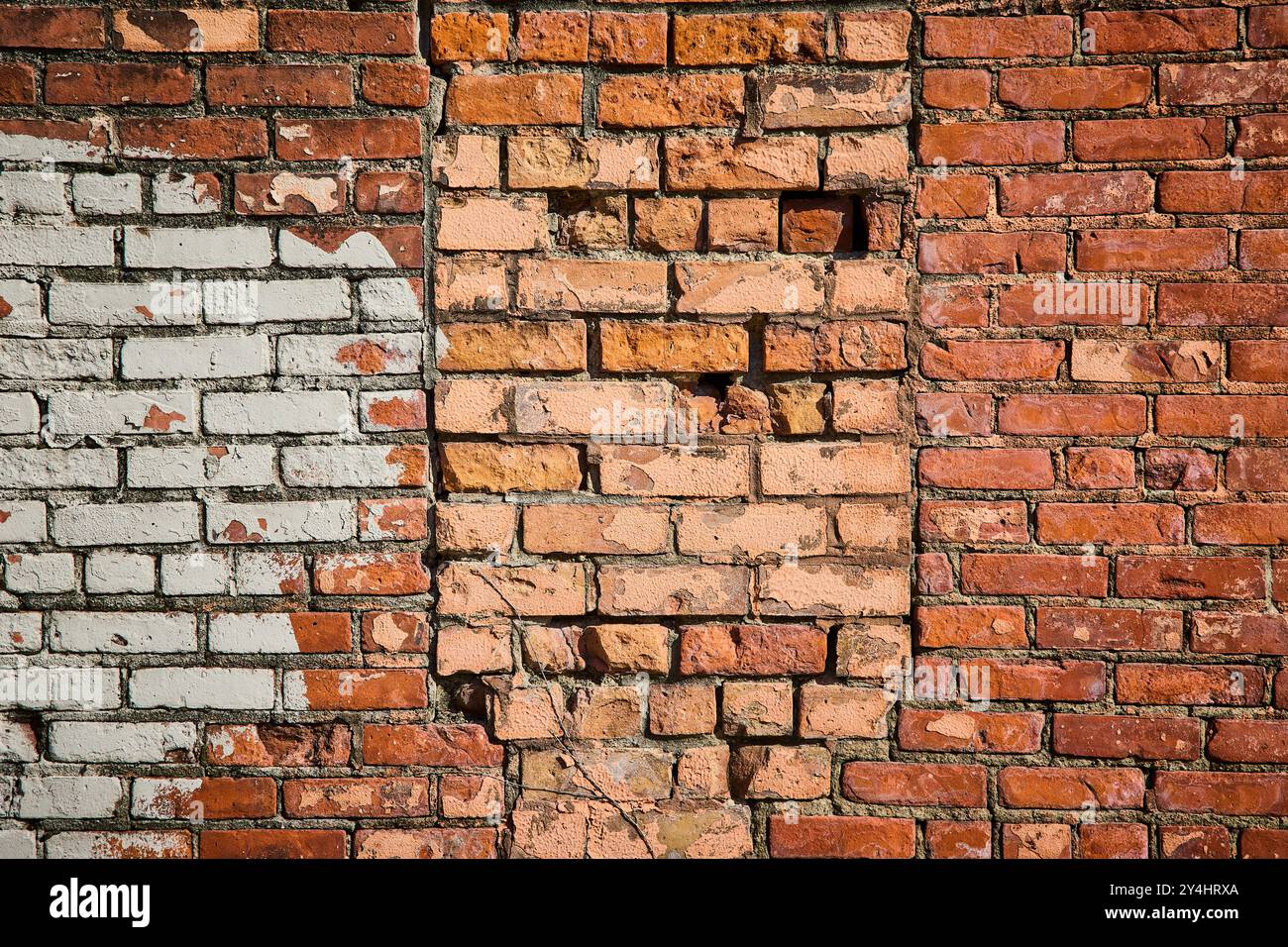 Urban Brick Wall Texture Trio at Eye Level Stock Photo - Alamy