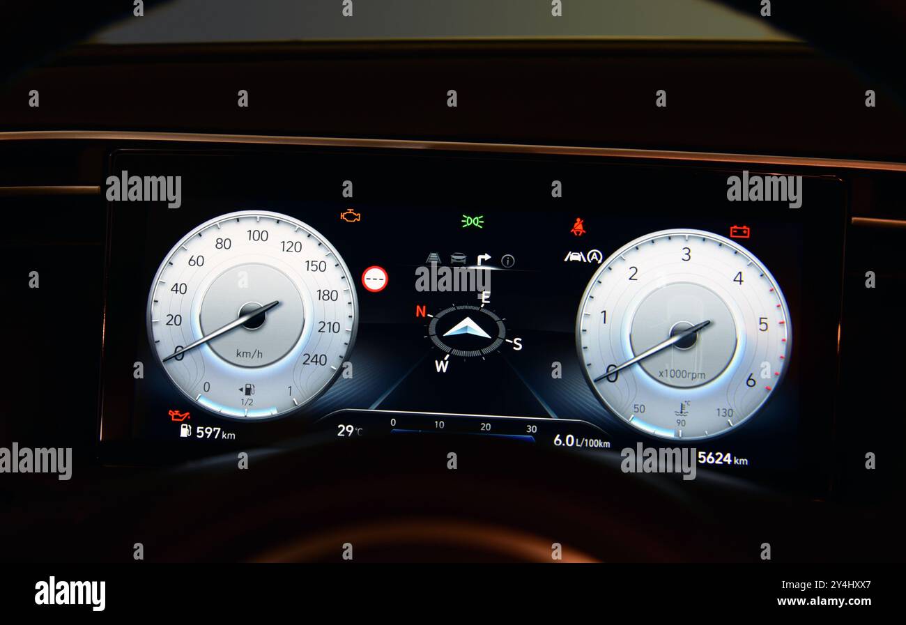 Digital dash panel hi-res stock photography and images - Alamy