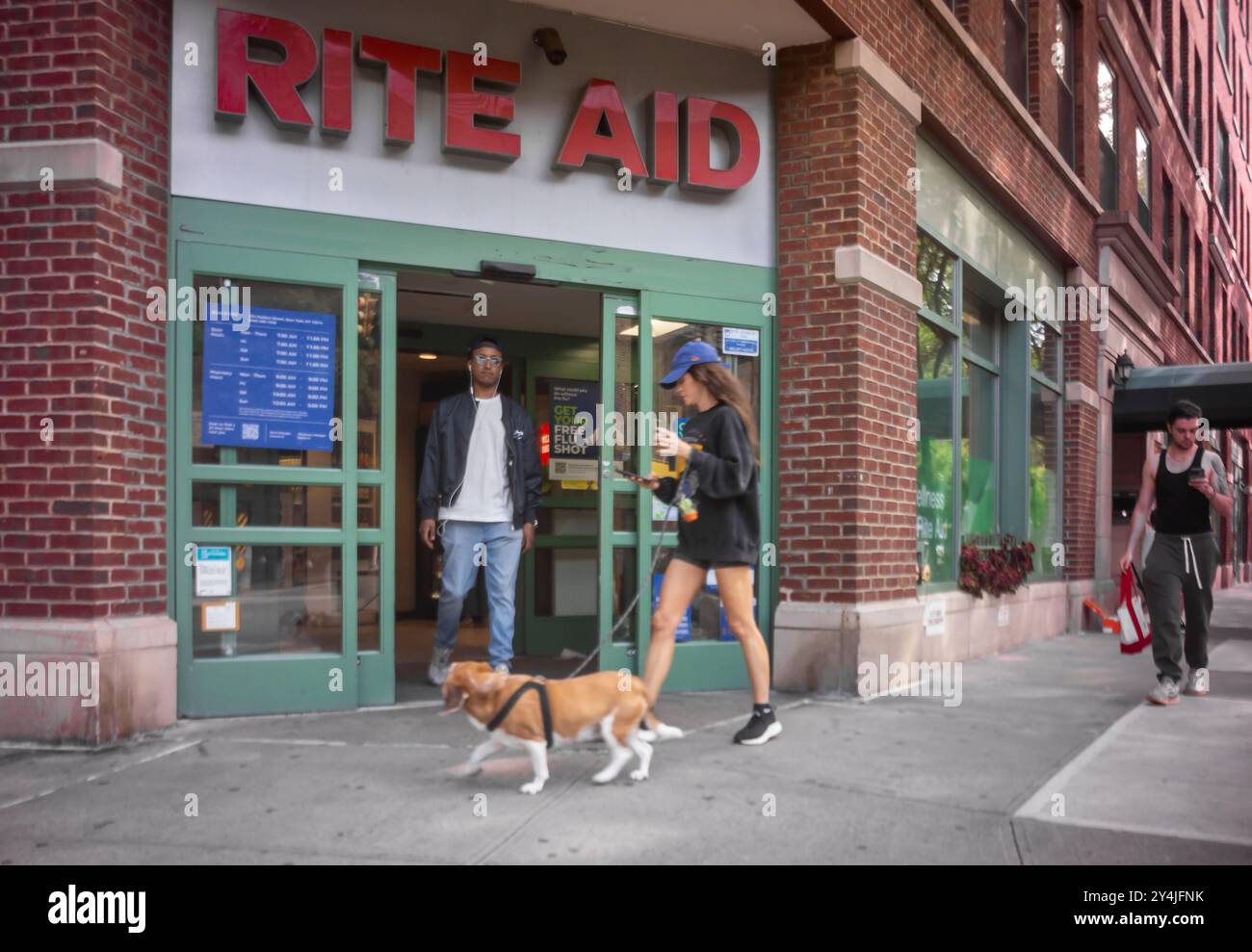 A store in the Rite Aid drugstore chain in Greenwich Village in New York on Sunday, September 8, 2024. Rite Aid has completed it restructuring and has emerged from Chapter 11 bankruptcy protection. (© Richard B. Levine) Stock Photo