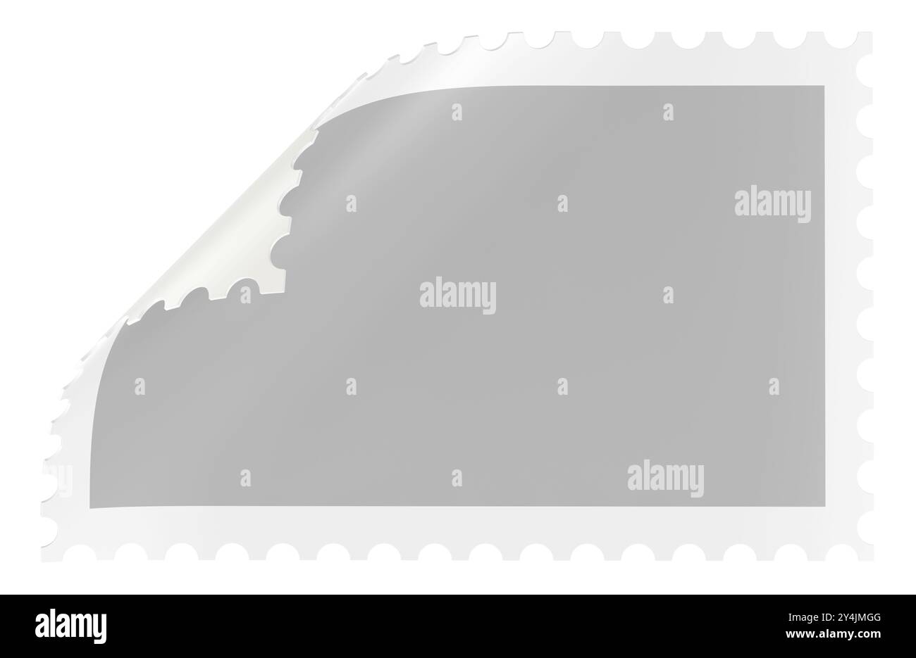 Blank Postage Stamp. 3D rendering isolated on white background Stock ...