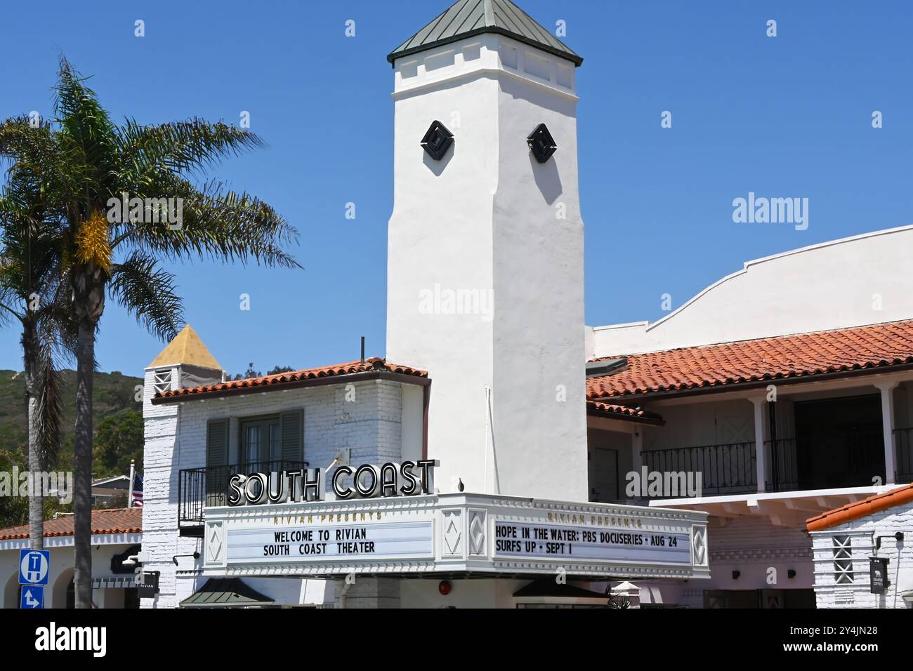 LAGUNA BEACH, CALIFORNIA - 23 AUG 2024: The Rivian Showroom in the old ...