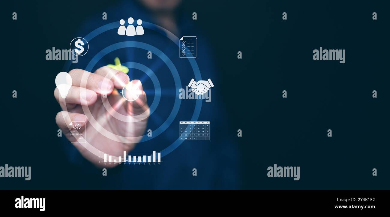Targetting Setting Target objectives symbol hi-res stock photography and images - Alamy