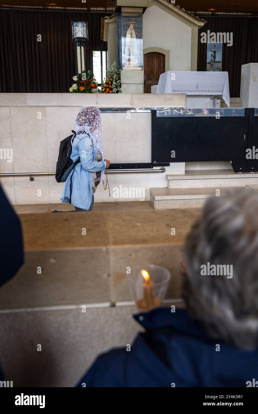 Matyrer Rampent Pilgrims crawl on knees to The Basilica of Our Lady of the Rosary of ...