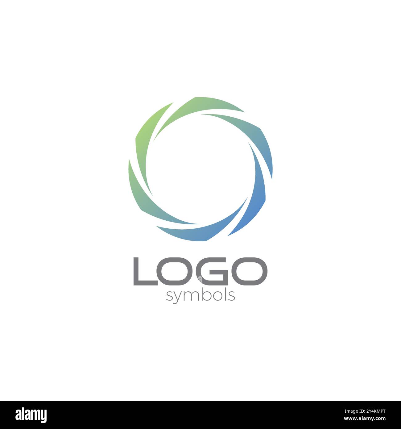 Letter O Elegant Logo Design. Circle Letter O Vector Stock Vector