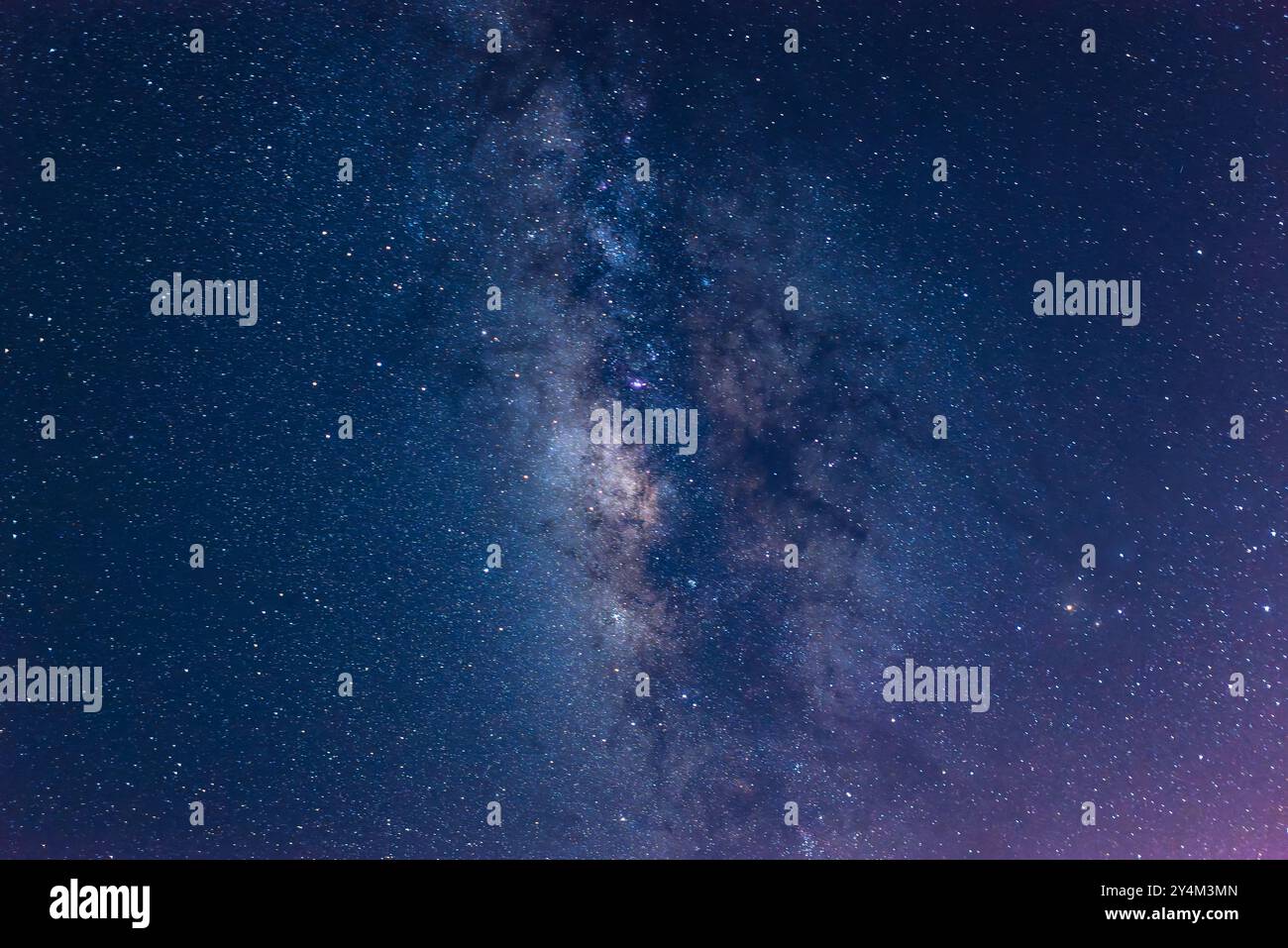 A breathtaking view of the Milky Way stretching across the night sky ...