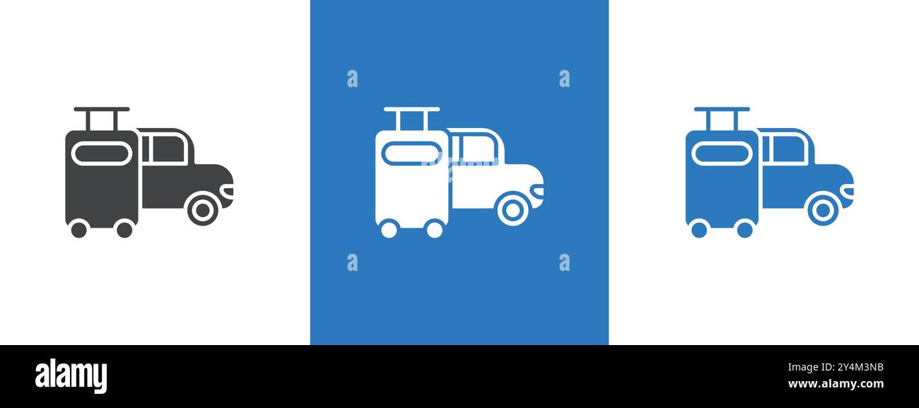 Transfer icon outline collection in black and on white background Stock ...