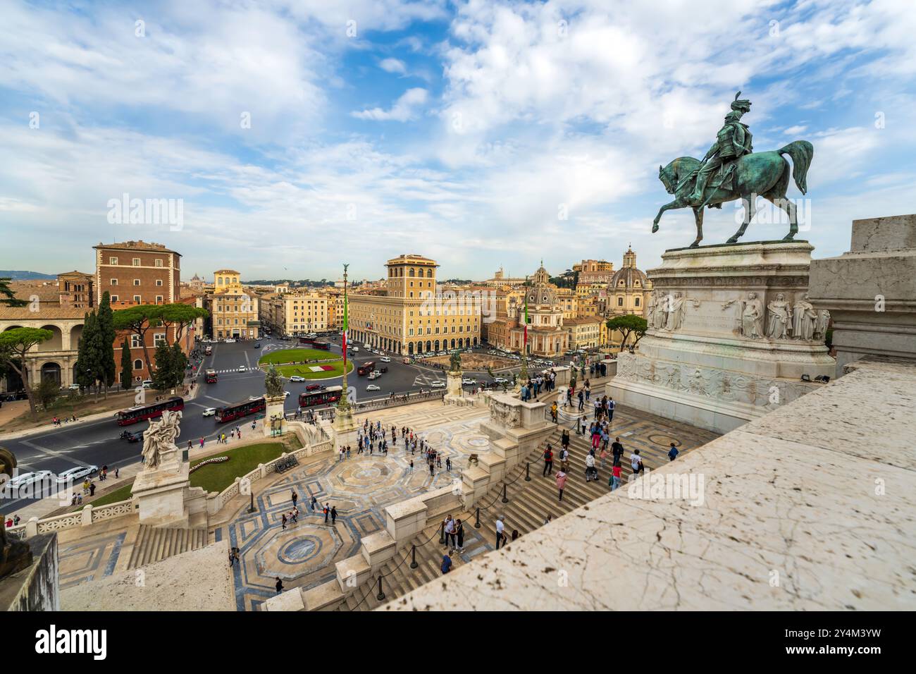 Vittorio emanuele ii monument aerial hi-res stock Vittorio emanuele ii monument aerial hi-res stock