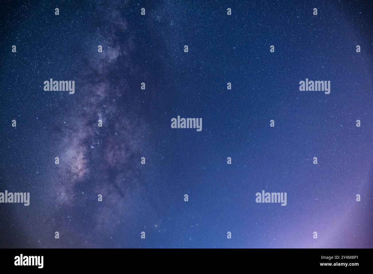 A breathtaking view of the Milky Way stretching across the night sky ...
