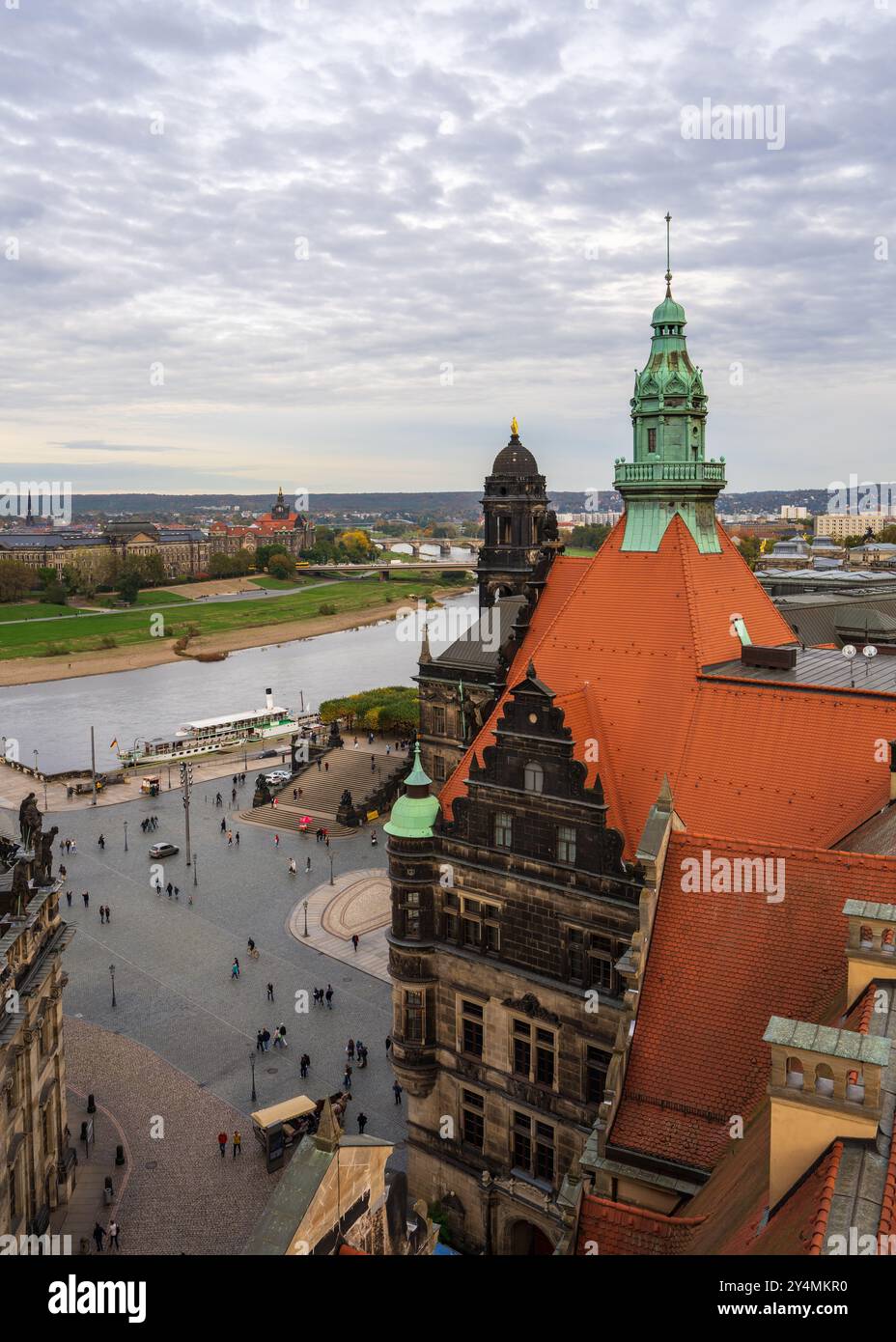 Tourist city of Dresden, Germany. An
