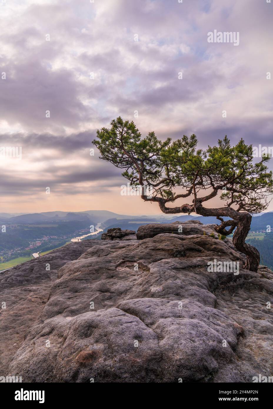 Beautiful saxon switzerland sunset hi-res stock photography and images ...
