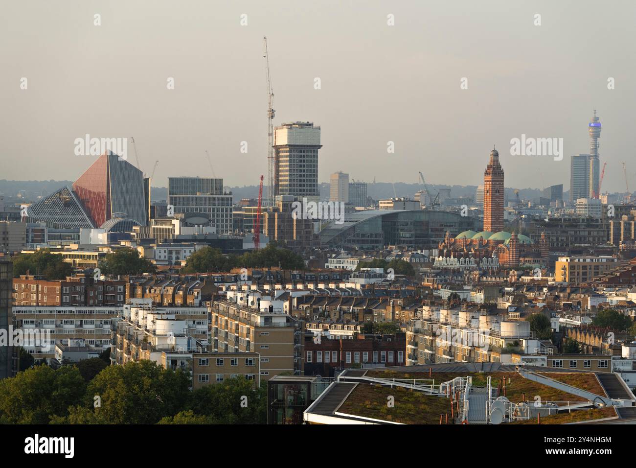 Panoramic view of London from Nine Elms, showcasing the City of ...