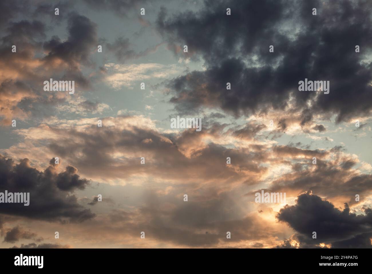 Beautiful sky with cloud before sunset Stock Photo