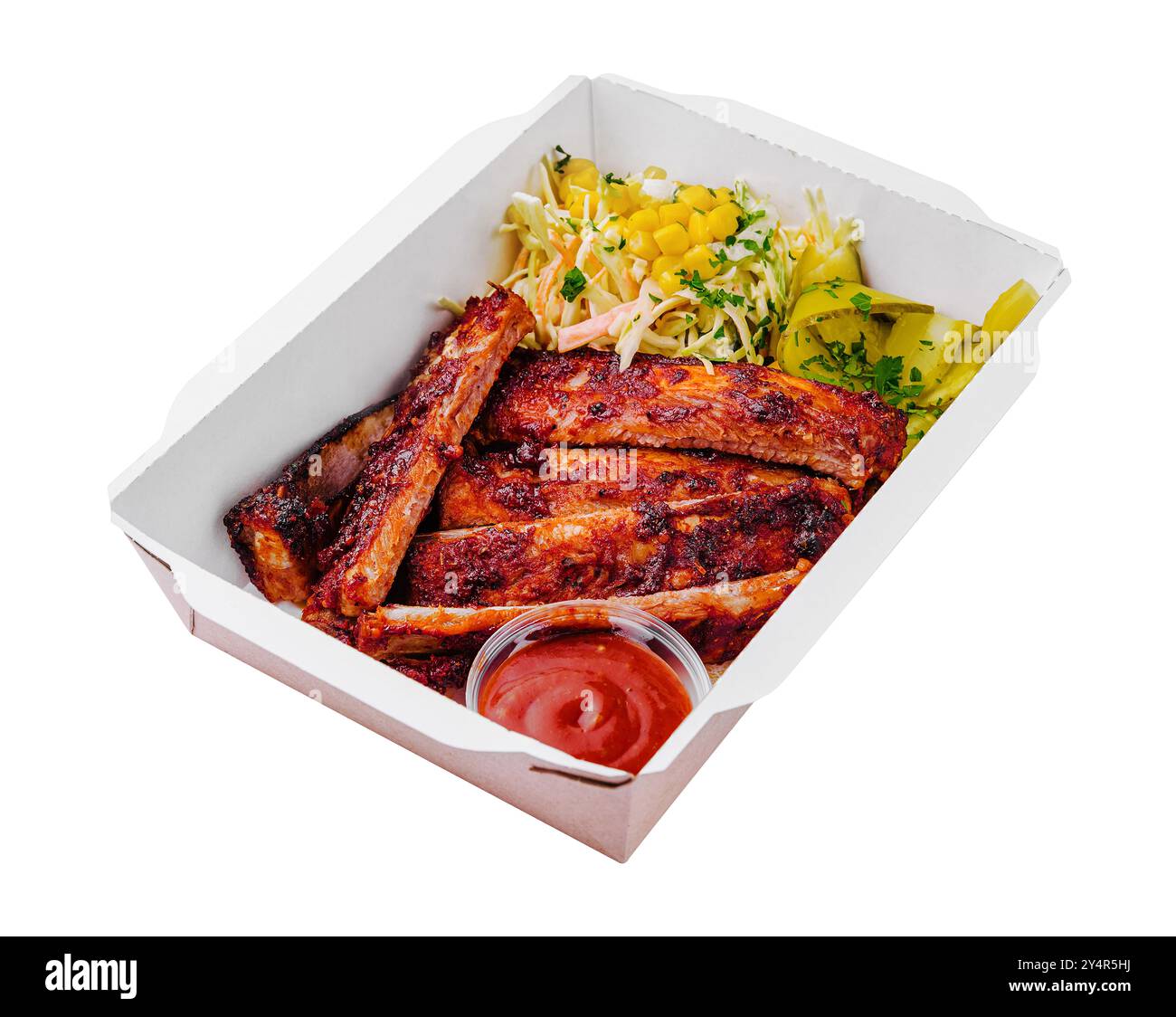 Bbq ribs grilled in Cut Out Stock Images & Pictures - Alamy