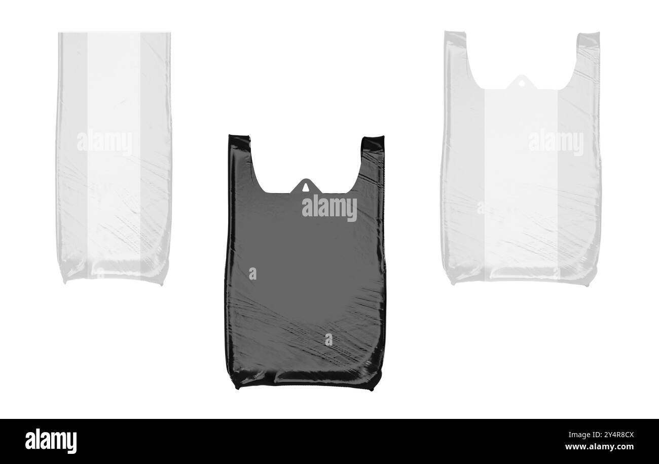 Black polythene bag bags packet hi-res stock photography and images - Alamy