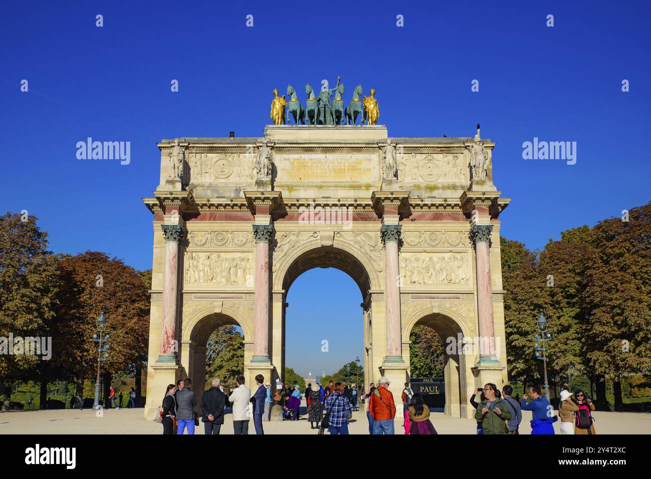 Arc de Triomphe du Carrousel, a triumphal arch in Paris, France, Europe ...