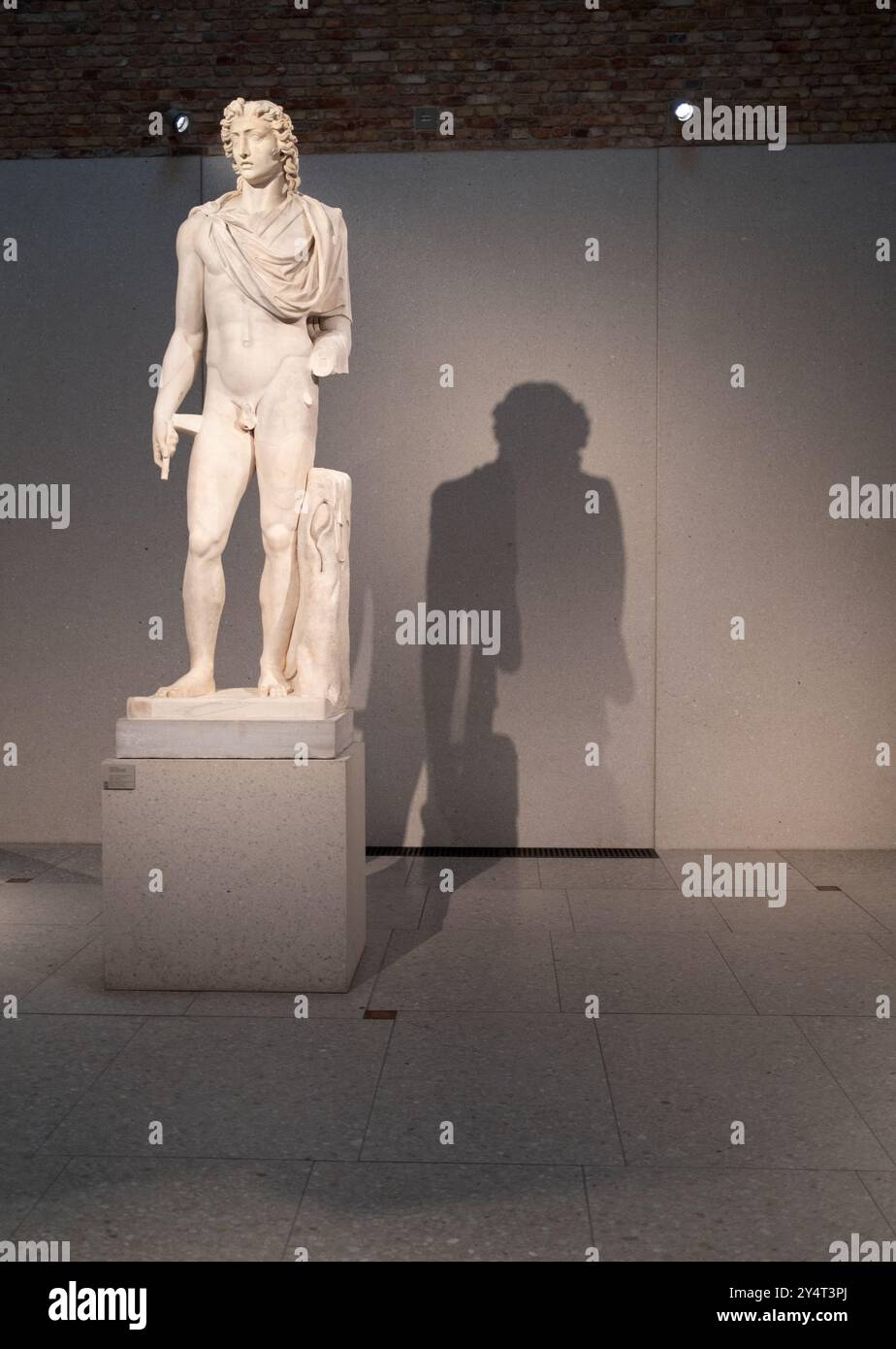 Statue of Helios in the Neues Museum in Berlin Germany Stock Photo