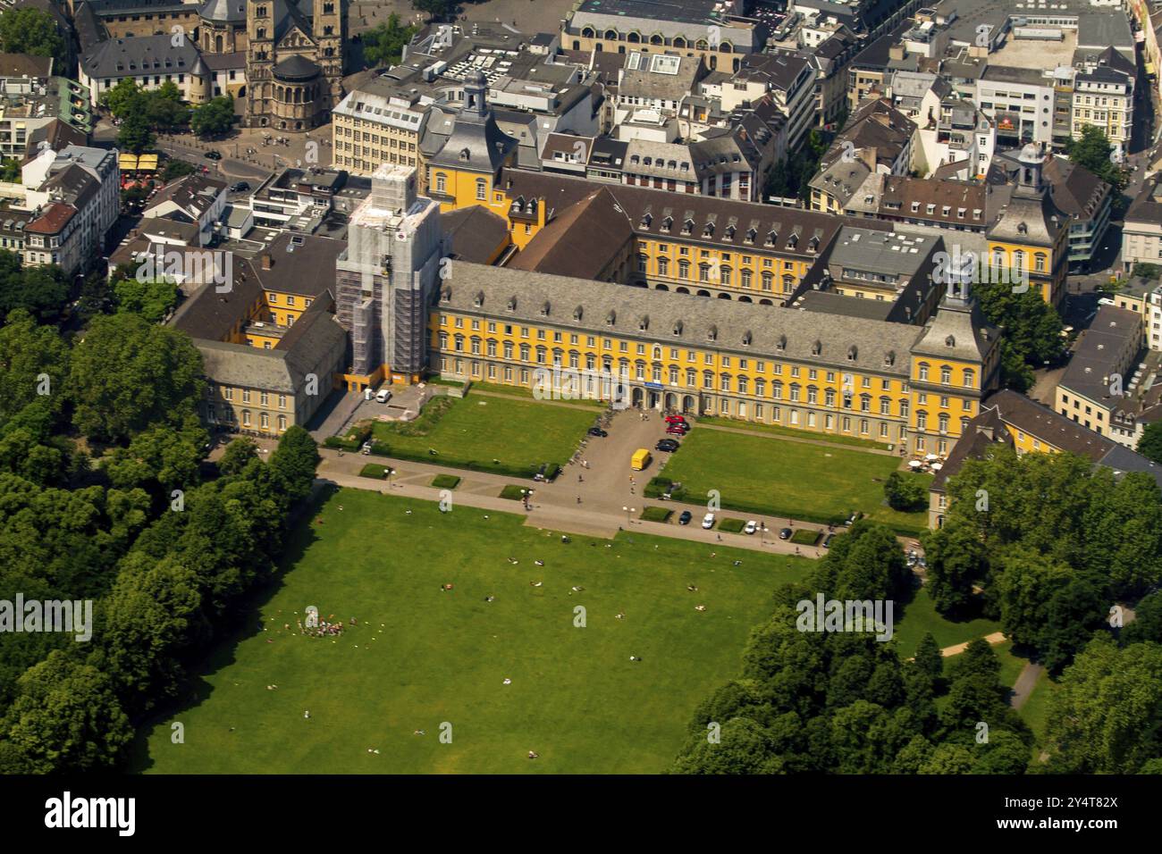 Bonn, Rheinische Friedrich Wilhelm University, Main Building Electoral Palace Stock Photo