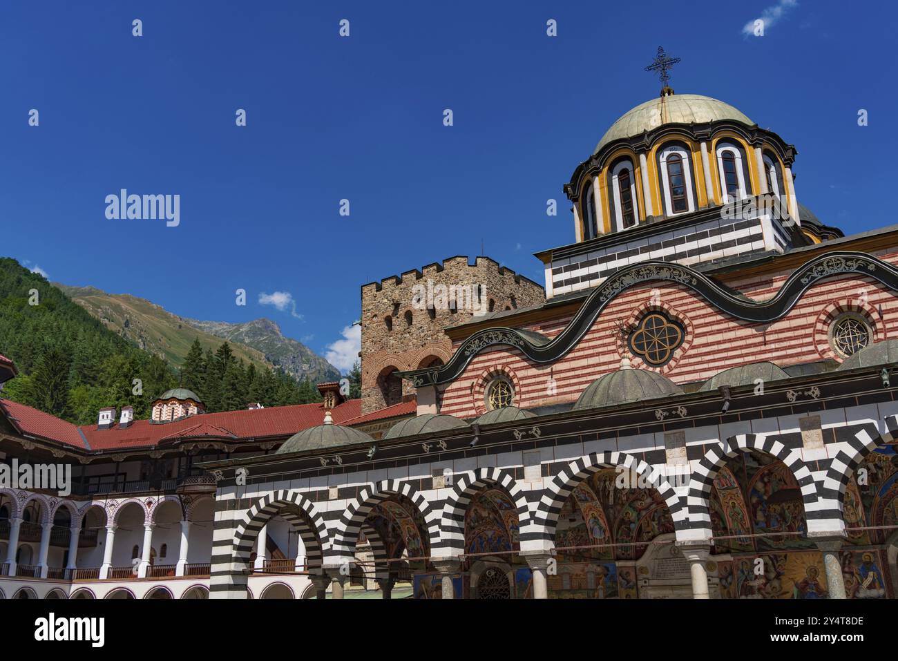 Rila Monastery, the largest Eastern Orthodox monastery in Rila ...