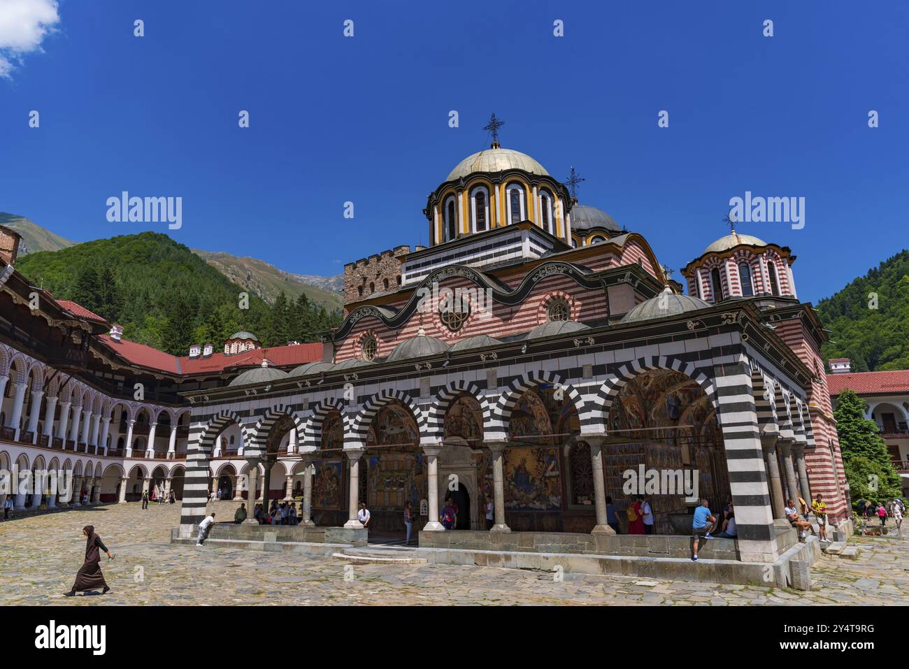 Fire Rila Monastery Rila Monastery, the largest Eastern Orthodox monastery in Rila ...