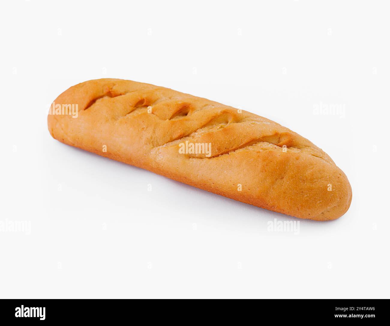 Delicious, crusty french baguette isolated on a clean white background ...