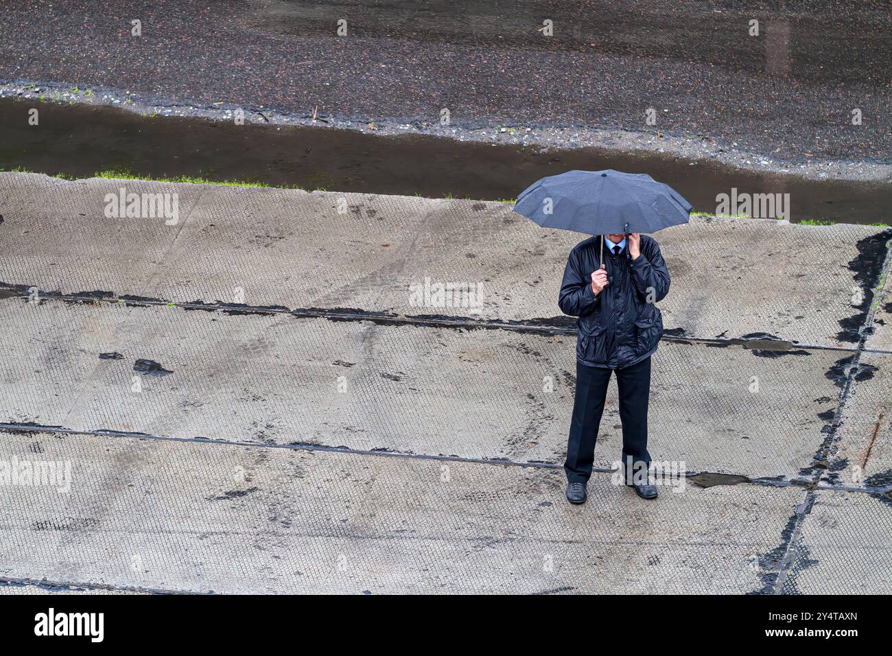 People in the Russian seaport city of Murmansk on the northern shore of the Kola Peninsula, Barents Sea, Russia. Stock Photo