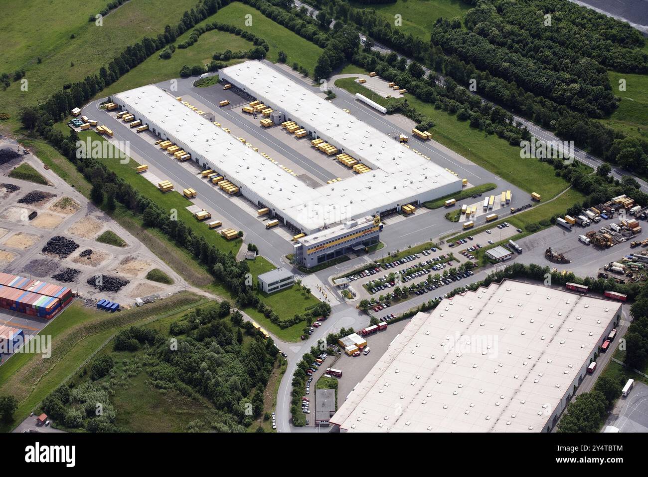 DHL warehouse in Dorsten North Rhine-Westphalia Stock Photo