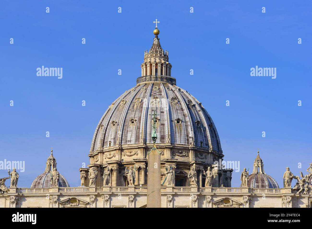 The Dome Of St Peter s Basilica In Vatican City The Largest Church In The dome of st peter s basilica in vatican city the largest church in