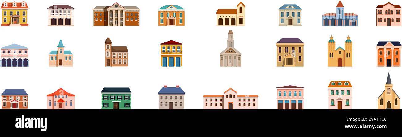 Urbanism new and old architecture Stock Vector Images - Alamy