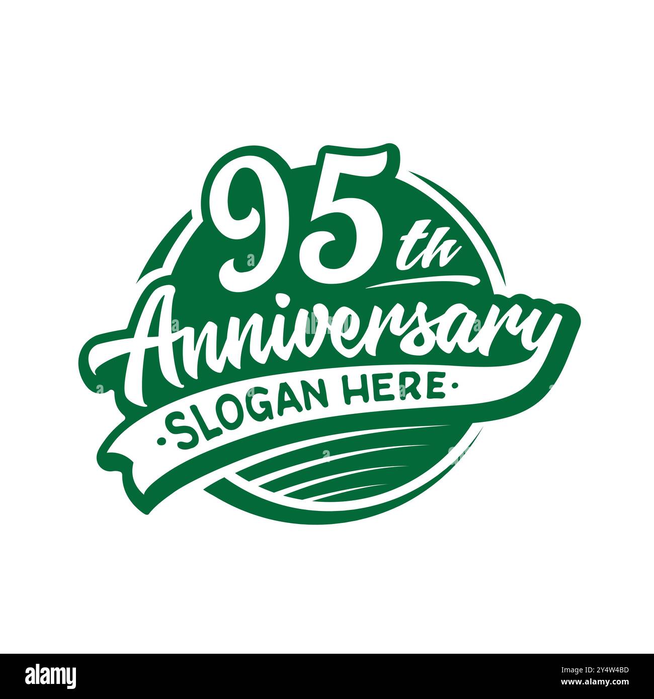 95 years anniversary design template. Vector and illustration. 95th ...